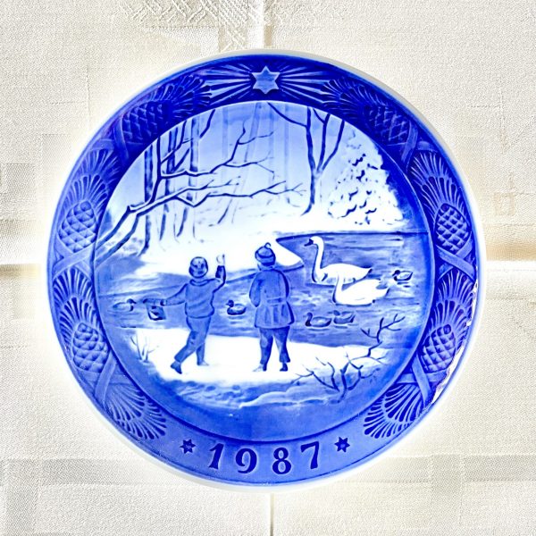 Jultallrik 1987 Royal Copenhagen ?Vinterfugle?