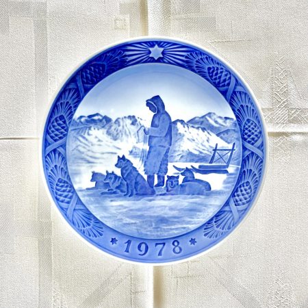Jultalllrik 1978 Royal Copenhagen ?Rast på slæderejsen?