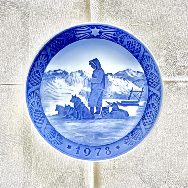 Jultalllrik 1978 Royal Copenhagen ?Rast på slæderejsen?