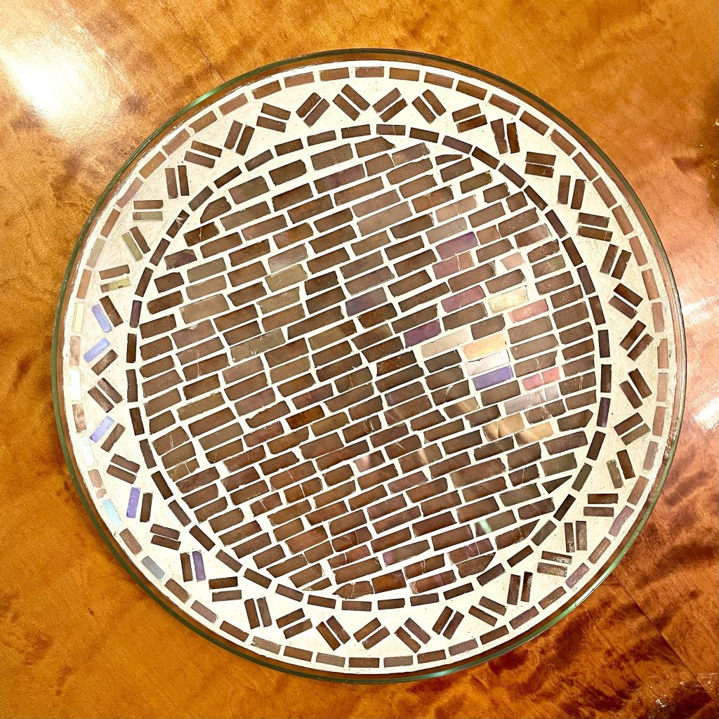 Mosaikfat av glas