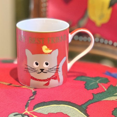 Kopp av porslin katt ?My best friend?