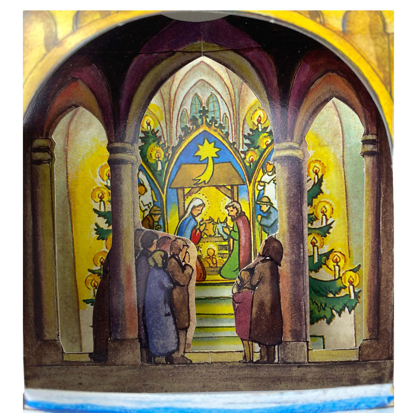 Adventskalender utvikbar 3D kyrka 1956 - Bild 4