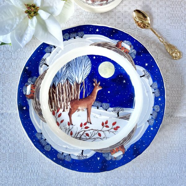 Assiett Emma Bridgewater Rådjur vinter 2:a sortering