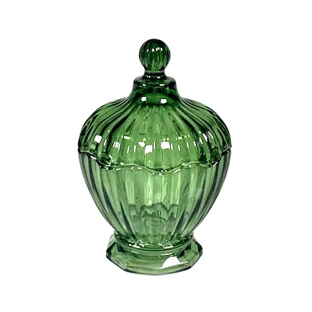 Grön skål med lock