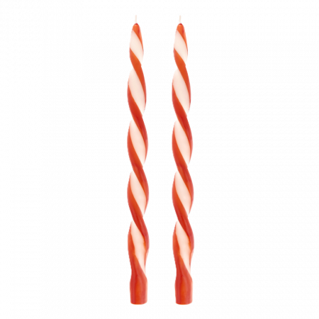 2-pack snurrat ljus RÖD