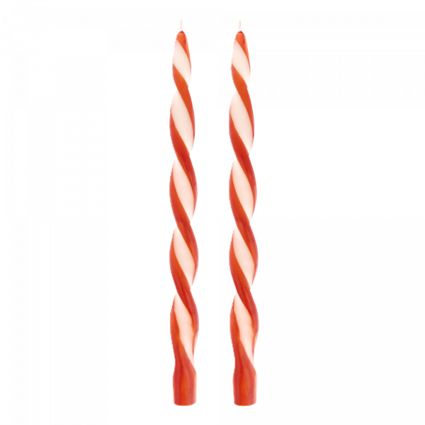 2-pack snurrat ljus RÖD