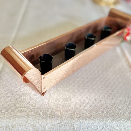 Adventsljusstake koppar