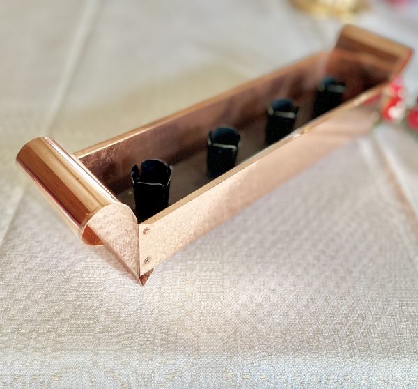 Adventsljusstake koppar