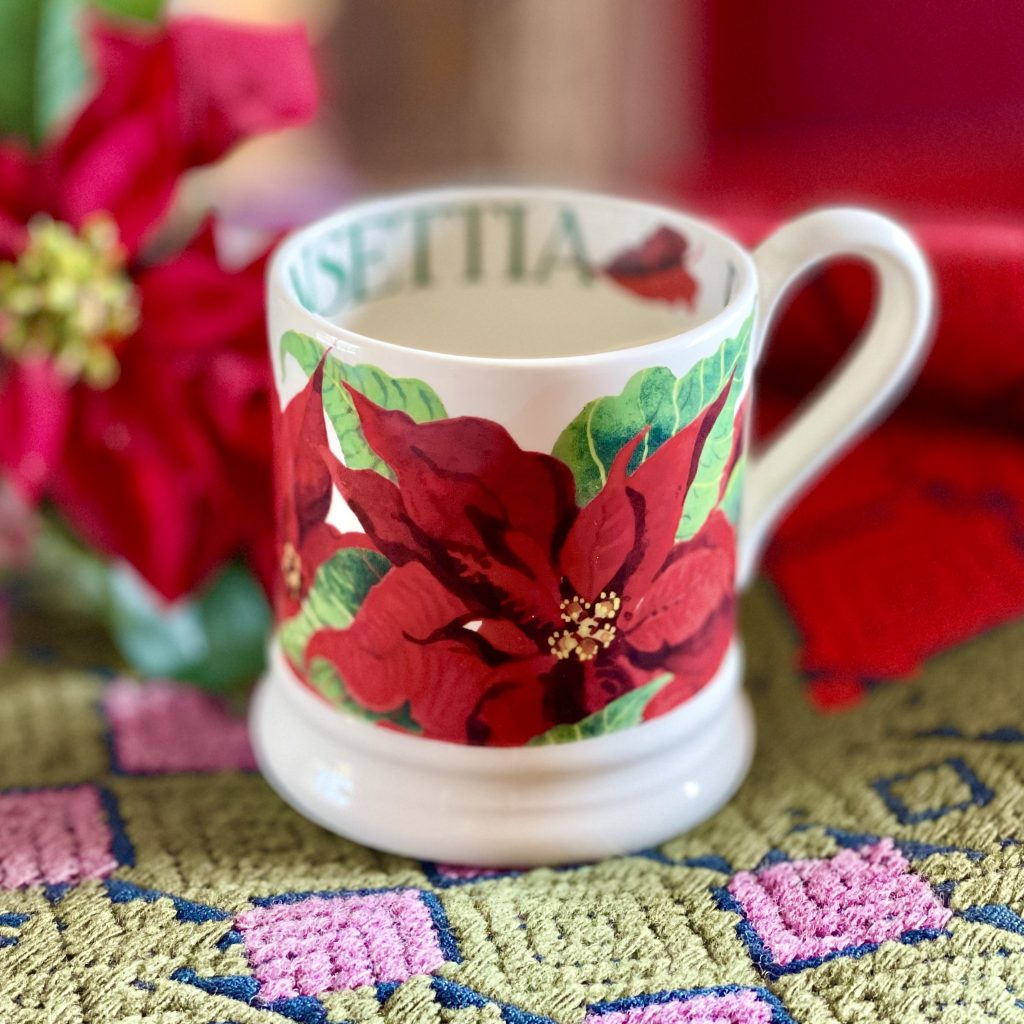 Porslinsmugg Emma Bridgewater ?Pointsettia?