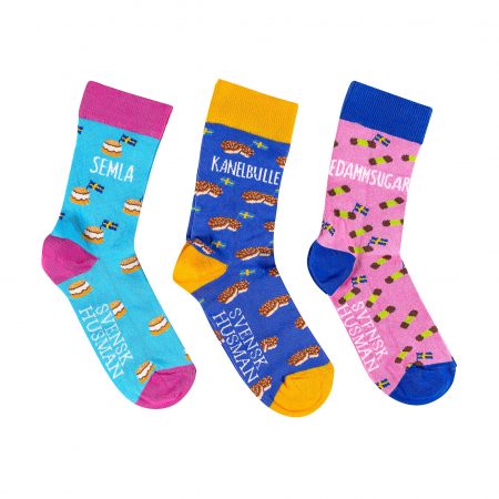 Strumpor 3-pack Fika presentbox stl. 36-40