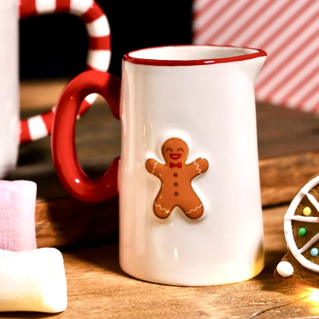 Liten kanna för mjölk eller grädde Pepparkaksgubbe