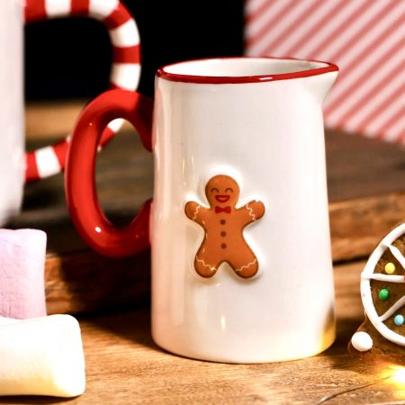 Liten kanna för mjölk eller grädde Pepparkaksgubbe