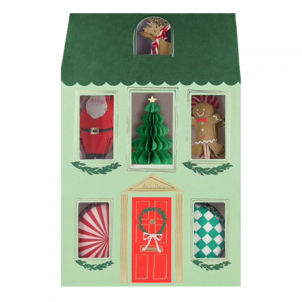 Cupcake kit "Tomtens hus"