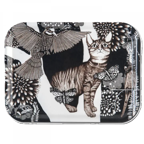 Bricka 27 x 20 cm ?Katten? Nadja Wedin